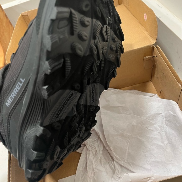 Merrell Kids Moab Speed Low A/C Sneaker Black, Size 5 , New - Picture 3 of 4